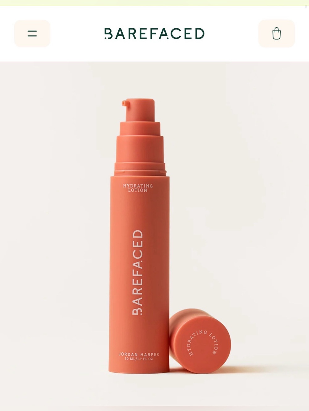 NIB Barefaced Hydrating Lotion